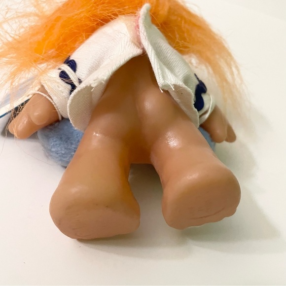 Vtg 1986 Dam Nordic Troll Orange Hair Troll Doll - Picture 15 of 16
